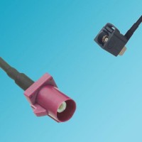 FAKRA SMB D Male to FAKRA SMB G Female Right Angle RF Cable