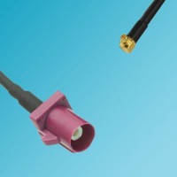 FAKRA SMB D Male to MMCX Male Right Angle RF Cable
