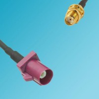 FAKRA SMB D Male to SMA Bulkhead Female RF Cable