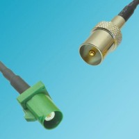 FAKRA SMB E Male to DVB-T TV Male RF Cable