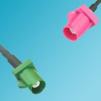 FAKRA SMB E Male to FAKRA SMB H Male RF Cable
