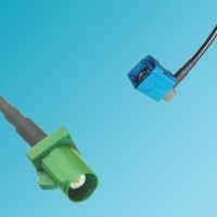 FAKRA SMB E Male to FAKRA SMB Z Female Right Angle RF Cable