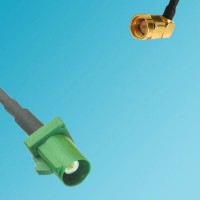 FAKRA SMB E Male to SMA Male Right Angle RF Cable