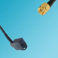 FAKRA SMB G Female Right Angle to SMA Male RF Cable