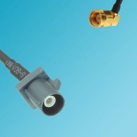 FAKRA SMB G Male to SMA Male Right Angle RF Cable