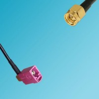 FAKRA SMB H Female Right Angle to SMA Male RF Cable