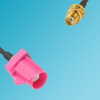 FAKRA SMB H Male to SMA Bulkhead Female RF Cable