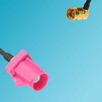 FAKRA SMB H Male to SMA Male Right Angle RF Cable