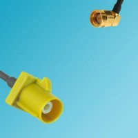 FAKRA SMB K Male to SMA Male Right Angle RF Cable