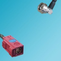 FAKRA SMB L Female to QN Male Right Angle RF Cable