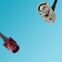 FAKRA SMB L Male to BNC Male Right Angle RF Cable