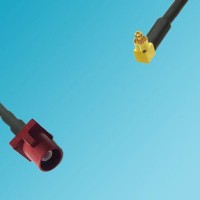 FAKRA SMB L Male to MC-Card Male Right Angle RF Cable