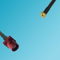 FAKRA SMB L Male to MMCX Male Right Angle RF Cable