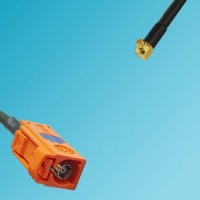 FAKRA SMB M Female to MMCX Male Right Angle RF Cable