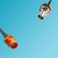FAKRA SMB M Male to BNC Bulkhead Female RF Cable