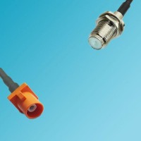 FAKRA SMB M Male to F Bulkhead Female RF Cable