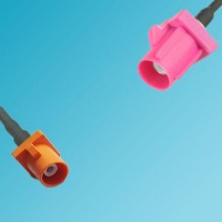 FAKRA SMB M Male to FAKRA SMB H Male RF Cable