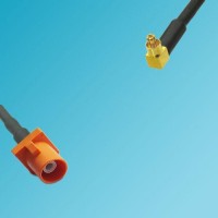FAKRA SMB M Male to MC-Card Male Right Angle RF Cable