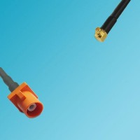 FAKRA SMB M Male to MMCX Male Right Angle RF Cable