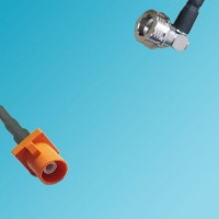 FAKRA SMB M Male to QN Male Right Angle RF Cable