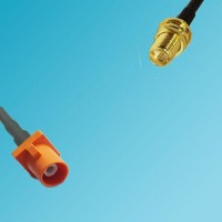 FAKRA SMB M Male to RP SMA Bulkhead Female RF Cable