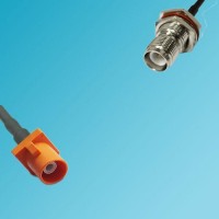 FAKRA SMB M Male to RP TNC Bulkhead Female RF Cable