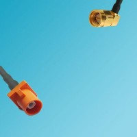 FAKRA SMB M Male to SMA Male Right Angle RF Cable
