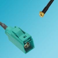 FAKRA SMB Z Female to MMCX Male Right Angle RF Cable