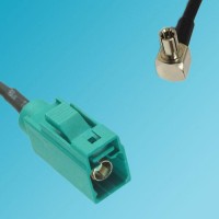 FAKRA SMB Z Female to TS9 Male Right Angle RF Cable