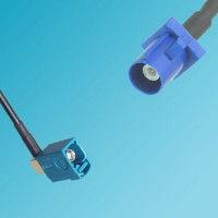 FAKRA SMB Z Female Right Angle to FAKRA SMB C Male RF Cable