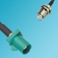 FAKRA SMB Z Male to F Bulkhead Female RF Cable