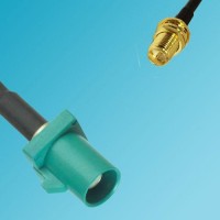FAKRA SMB Z Male to RP SMA Bulkhead Female RF Cable