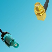 FAKRA SMB Z Male Waterproof to SMA Bulkhead Female R/A RF Cable
