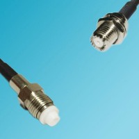 FME Female to Mini UHF Bulkhead Female RF Cable