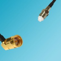 FME Female to SMA Male Right Angle RF Cable