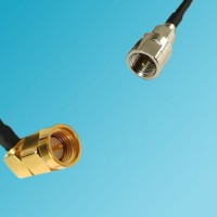 FME Male to SMA Male Right Angle RF Cable