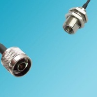 FME Bulkhead Male to N Male RF Cable