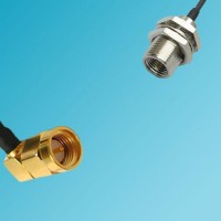 FME Bulkhead Male to SMA Male Right Angle RF Cable