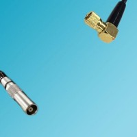 Microdot 10-32UNF M5 Male Right Angle to Lemo FFA 00S Female RF Cable