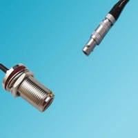 Lemo FFA 00S Male to N Bulkhead Female RF Cable