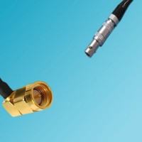 Lemo FFA 00S Male to SMA Male Right Angle RF Cable