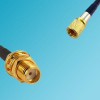 Microdot 10-32UNF M5 Male to SMA Bulkhead Female RF Cable