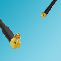 MC-Card Male Right Angle to MMCX Male Right Angle RF Cable