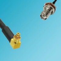 MC-Card Male Right Angle to RP TNC Bulkhead Female RF Cable