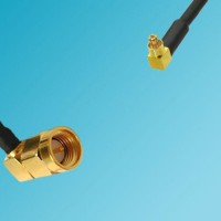 MC-Card Male Right Angle to SMA Male Right Angle RF Cable