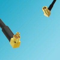 MC-Card Male Right Angle to SMB Female Right Angle RF Cable