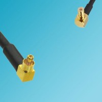 MC-Card Male Right Angle to SMB Male Right Angle RF Cable