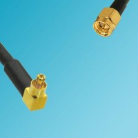 MC-Card Male Right Angle to SSMA Male RF Cable