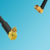 MC-Card Male Right Angle to SSMA Male Right Angle RF Cable