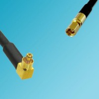 MC-Card Male Right Angle to SSMC Female RF Cable